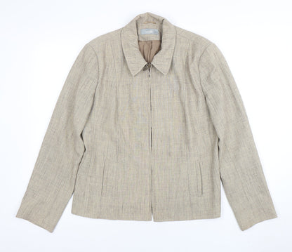 Womens UK Size 14 Wallis Regular Beige Suit Jacket