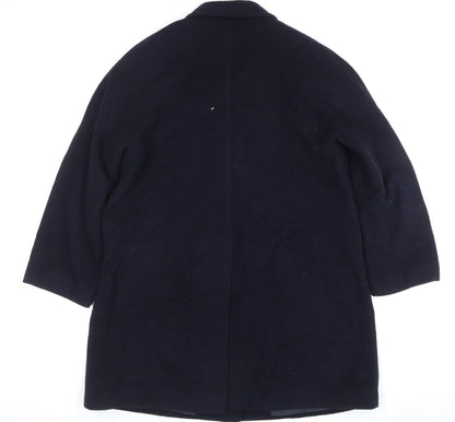 Windsmoor Women's Black Wool Cashmere Long Overcoat Size 14