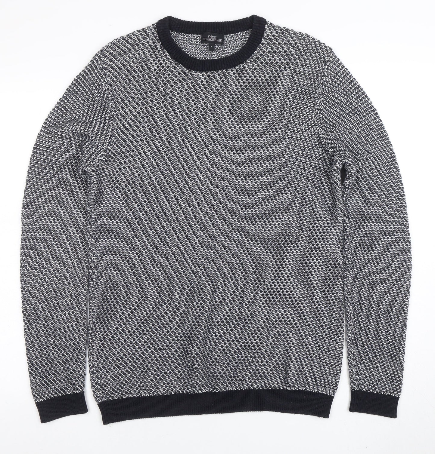 Mens UK Size M NEXT Grey Pullover Jumper