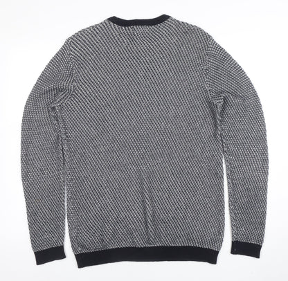 Mens UK Size M NEXT Grey Pullover Jumper