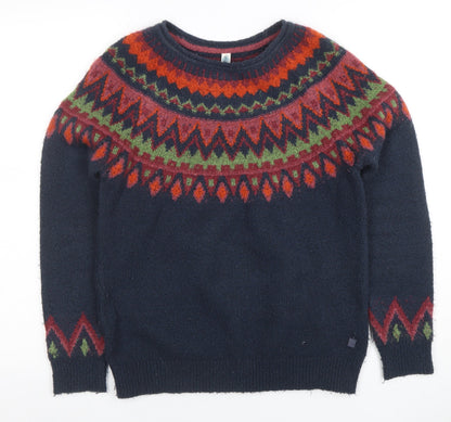 Weird Fish Women Multicoloured Fair Isle Knit Jumper Size 8