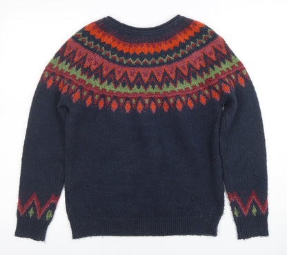 Weird Fish Women Multicoloured Fair Isle Knit Jumper Size 8