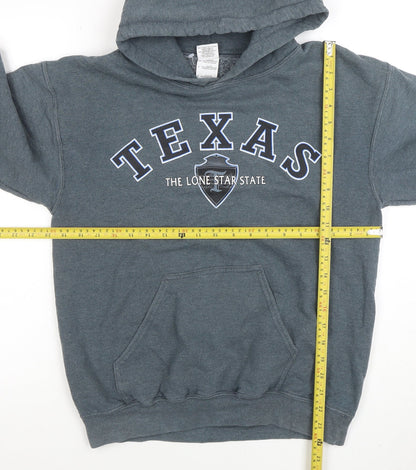 Mens UK Size S Gildan Blue Pullover Hoodie