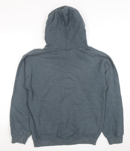Mens UK Size S Gildan Blue Pullover Hoodie