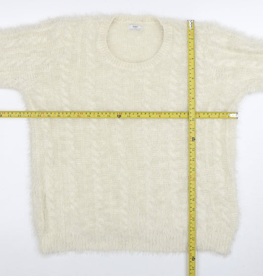 Cotton Traders Women’s Cream Cable-Knit Jumper Size 22/24