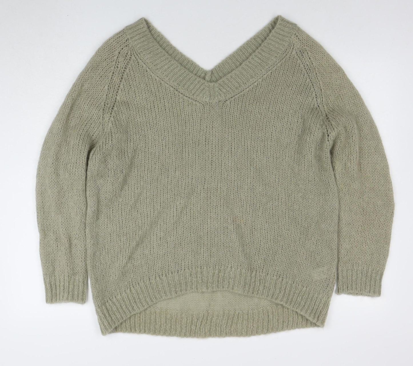 Womens UK Size S Modern Amity Green Pullover Jumper
