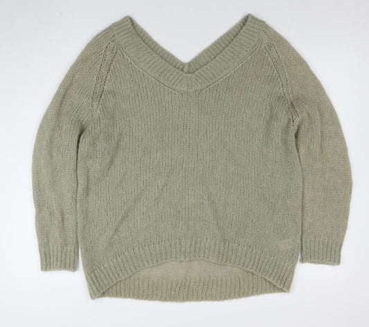 Womens UK Size S Modern Amity Green Pullover Jumper