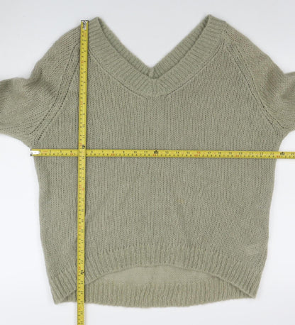 Womens UK Size S Modern Amity Green Pullover Jumper