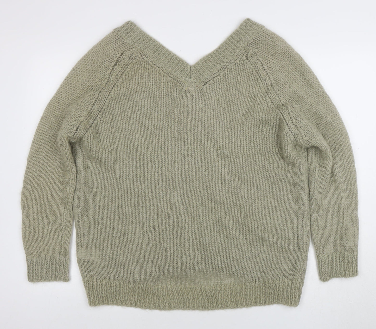 Womens UK Size S Modern Amity Green Pullover Jumper