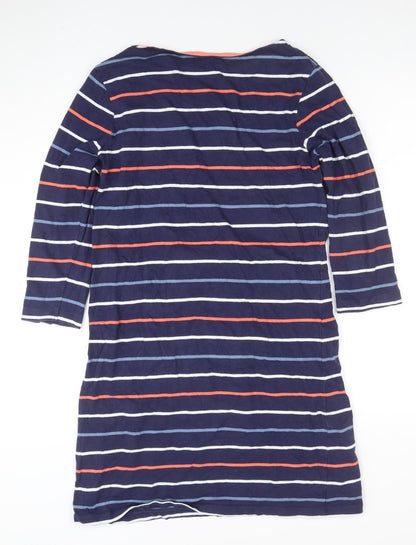 Mountain Warehouse Women’s Blue Striped Cotton T-Shirt Dress Size 10