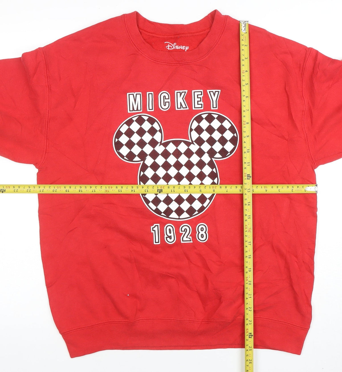 Mens UK Size M Disney Red Pullover Sweatshirt