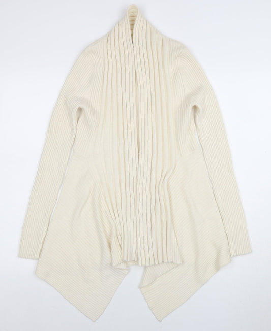 Fenn Wright Manson Women's Ivory Angora Knit Open Cardigan UK 12