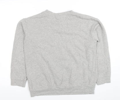 Womens UK Size 8 Topshop Grey Pullover Sweatshirt