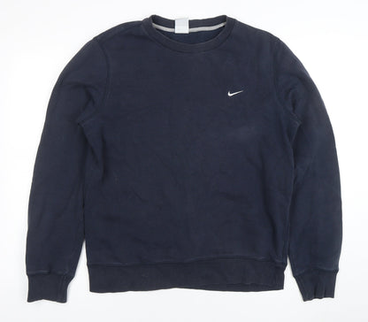 Mens UK Size M Nike Blue Pullover Sweatshirt