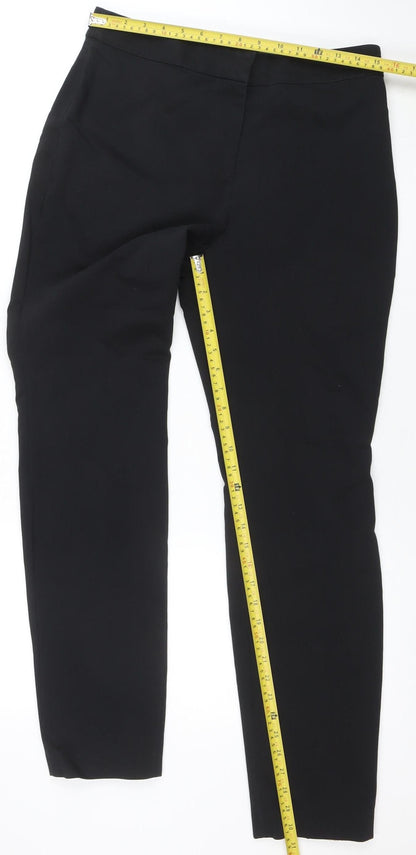 H&M Womens Black Slim Fit Stretch Trousers Size 14