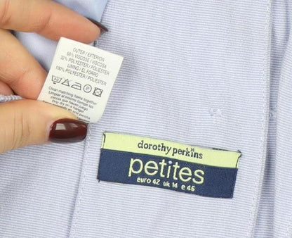 Dorothy Perkins Petites Blue Short Sleeve Blazer UK 14 Women’s Jacket