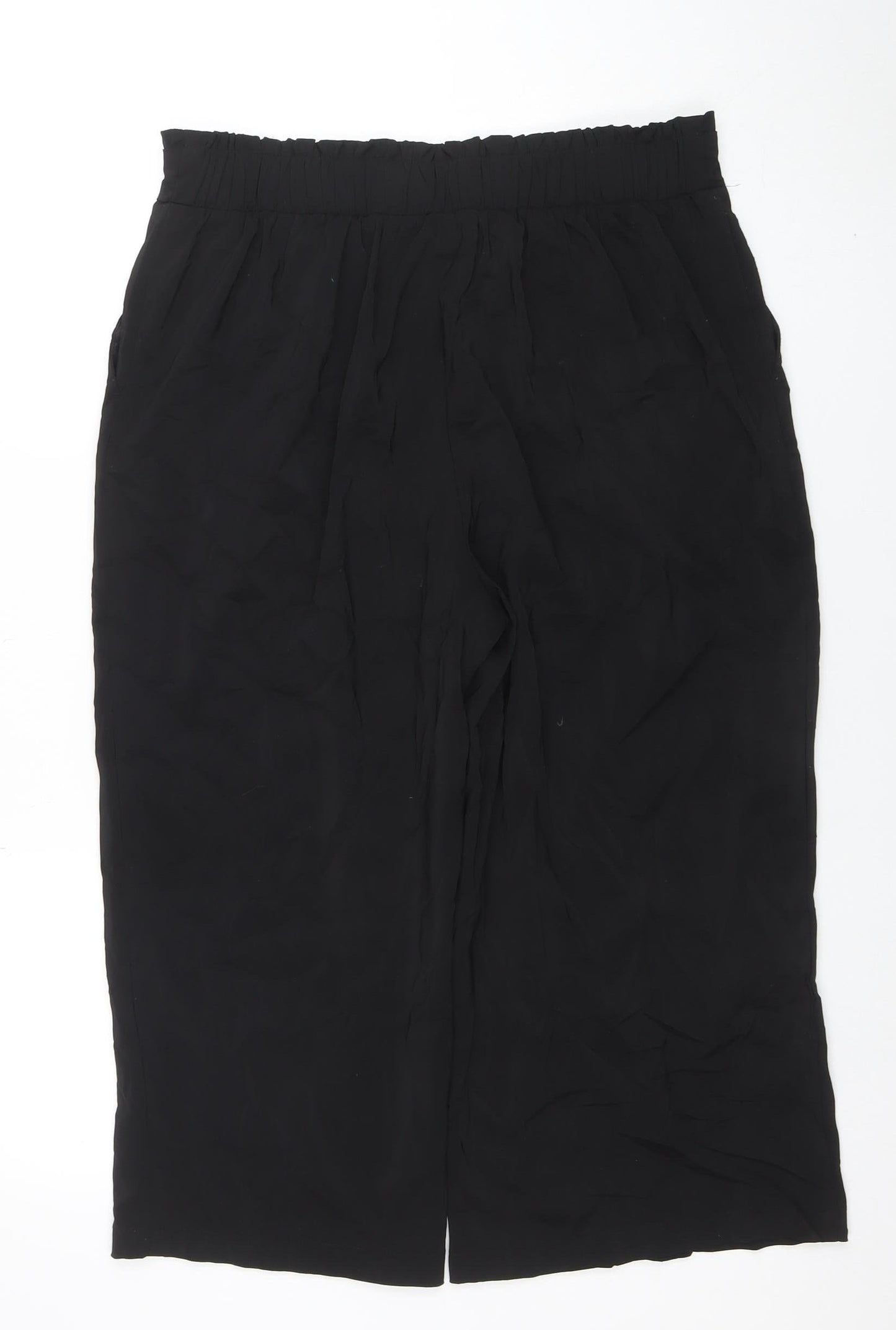 Womens UK Size 14 New Look Regular Fit CasualBusinessTravel Black Trousers