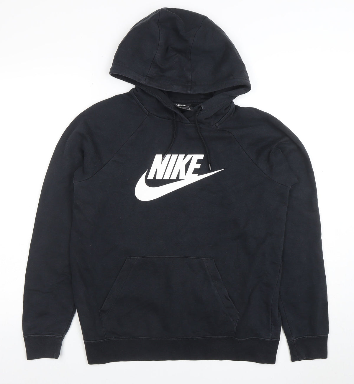 Womens UK Size M Nike Black Pullover Hoodie