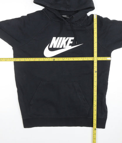 Womens UK Size M Nike Black Pullover Hoodie