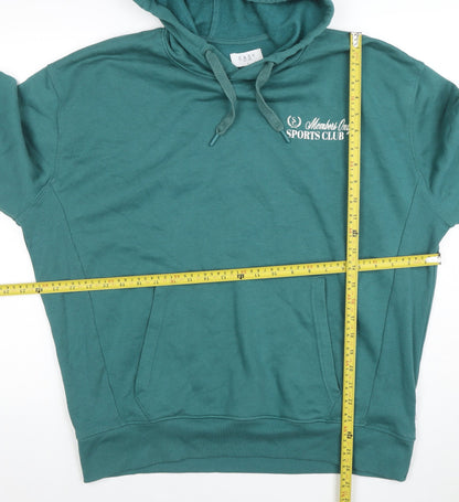 Mens UK Size L Easy Green Pullover Hoodie