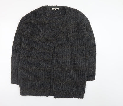 Sandwich Women's Grey Chunky-Knit V-Neck Cardigan Size S
