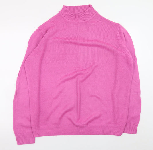 Womens UK Size L Damart Pink Pullover Jumper