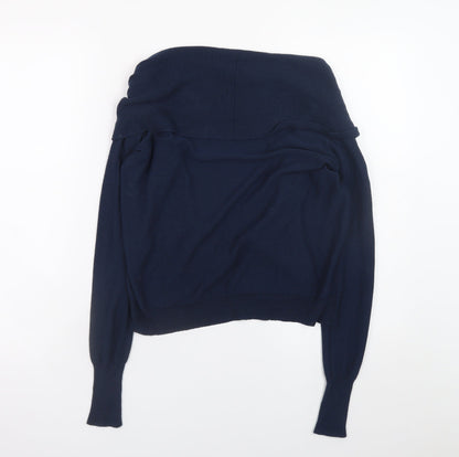 Vero Moda Women's Blue Knit Long Sleeve Open Cardigan XS