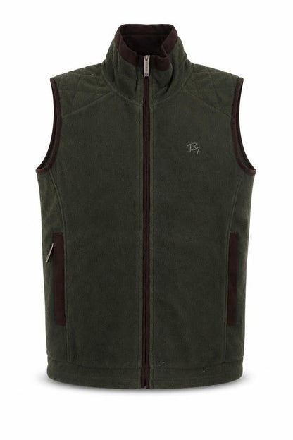 Rydale Mens Green Fleece Bodywarmer XS Outdoor Waistcoat
