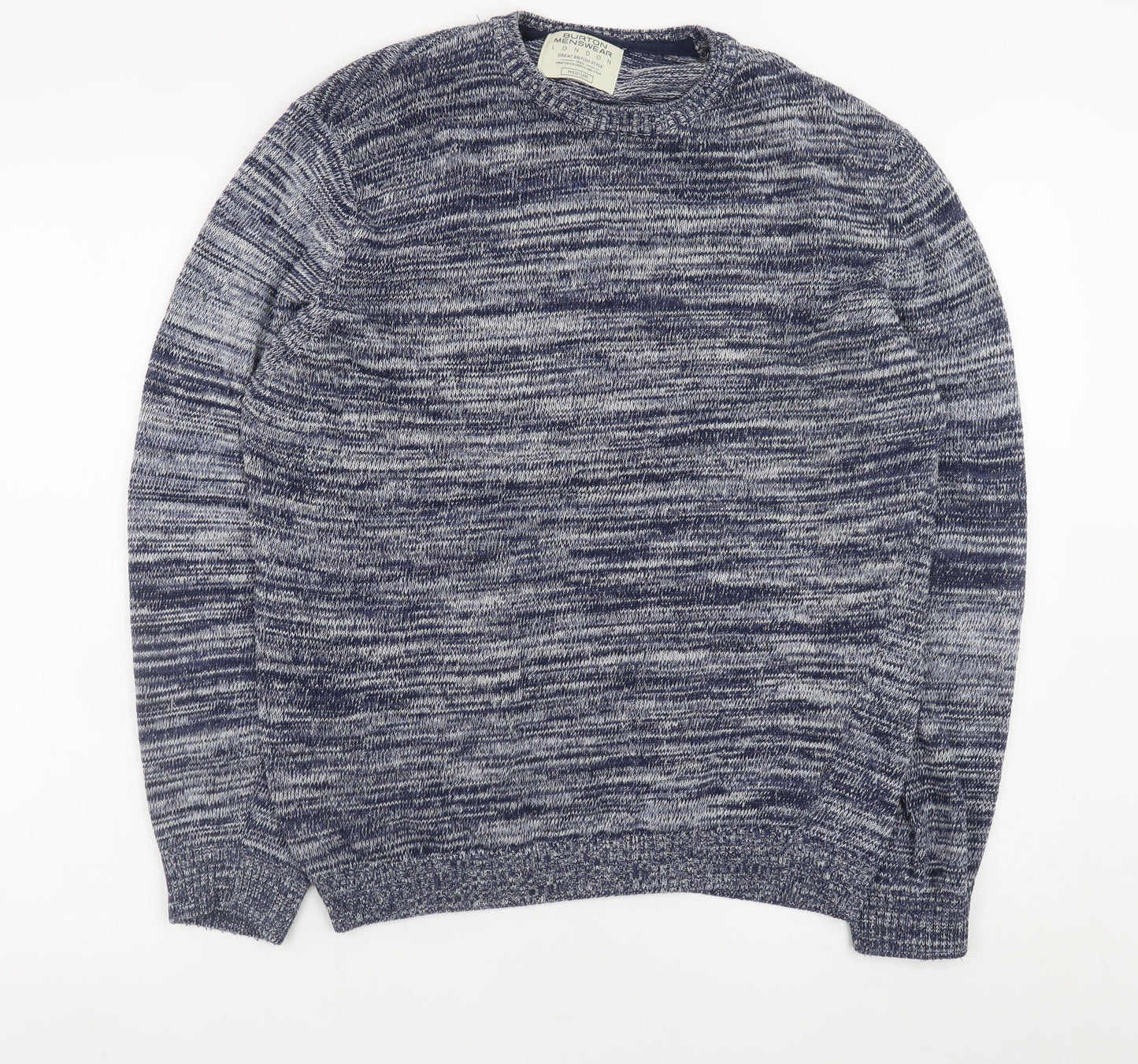 Mens UK Size M Burton Menswear London Blue Pullover Jumper