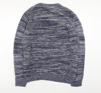 Mens UK Size M Burton Menswear London Blue Pullover Jumper