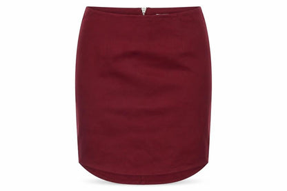 Glamorous Womens Red Short Pencil Skirt Size S Zip Stretch