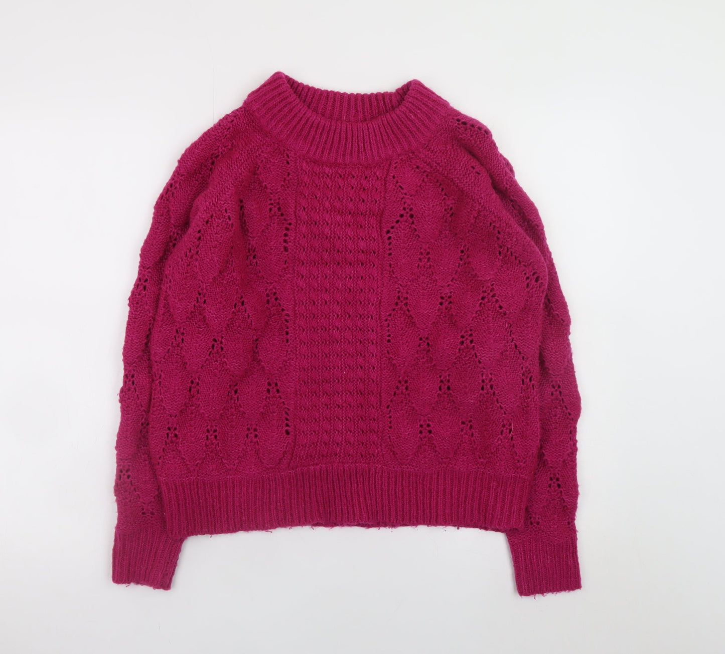 Womens UK Size XS VILA Pink Pullover Jumper