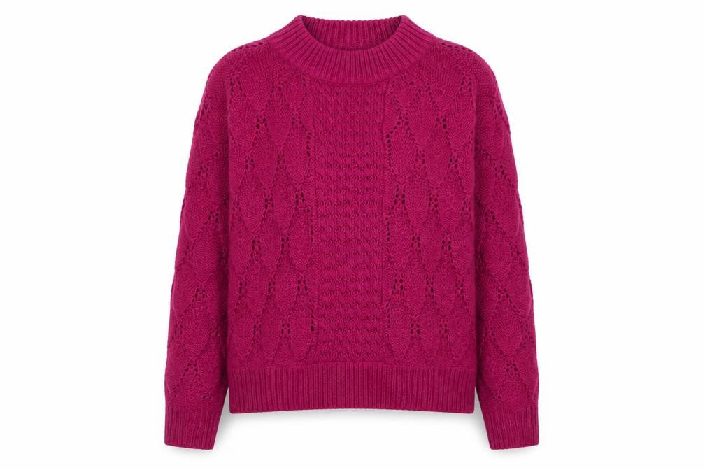 Womens UK Size XS VILA Pink Pullover Jumper