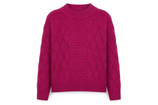 Womens UK Size XS VILA Pink Pullover Jumper