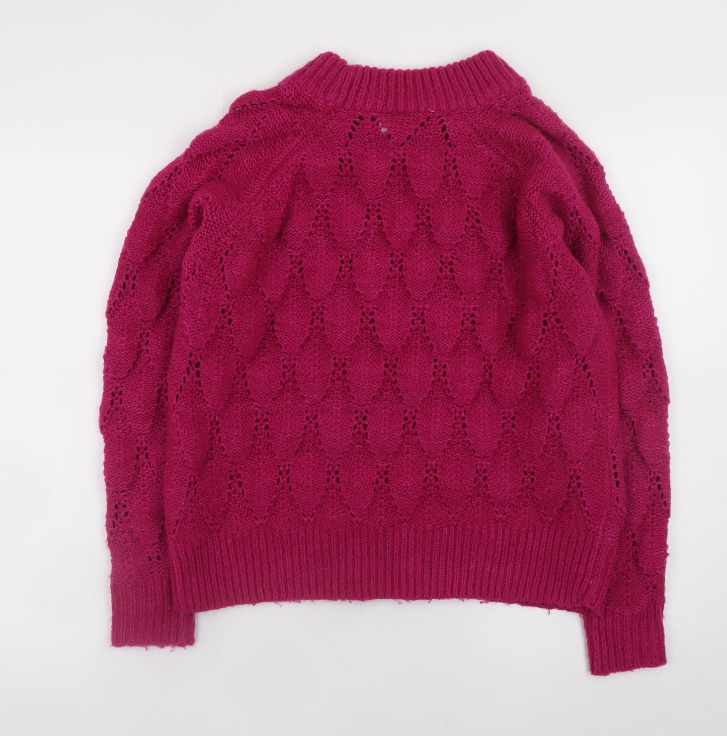 Womens UK Size XS VILA Pink Pullover Jumper