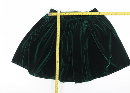 American Apparel Women’s Green Velvet Mini Skirt Size S