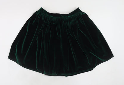 American Apparel Women’s Green Velvet Mini Skirt Size S