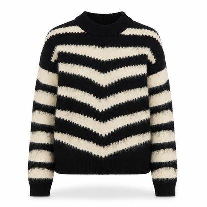 Womens UK Size 8 Mango Black Pullover Jumper