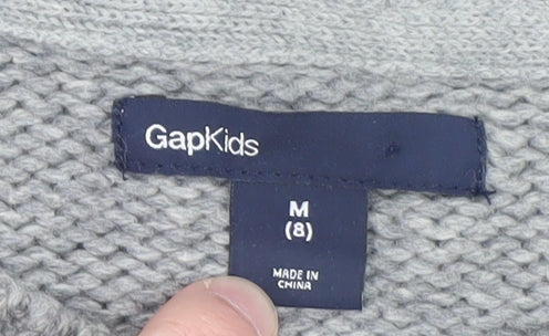 Boys UK Size 8 Years Gap Grey Pullover Jumper