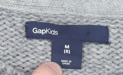 Boys UK Size 8 Years Gap Grey Pullover Jumper