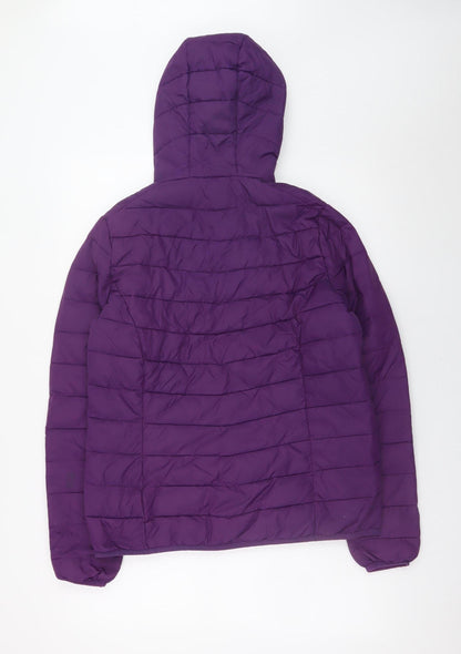 Womens UK Size 12 Freedom Trail Purple Puffer Jacket