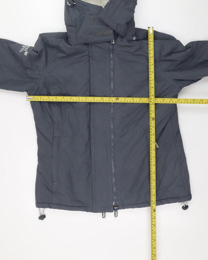 Superdry Men's Grey Windcheater Hooded Jacket Size M Windproof Outdoor