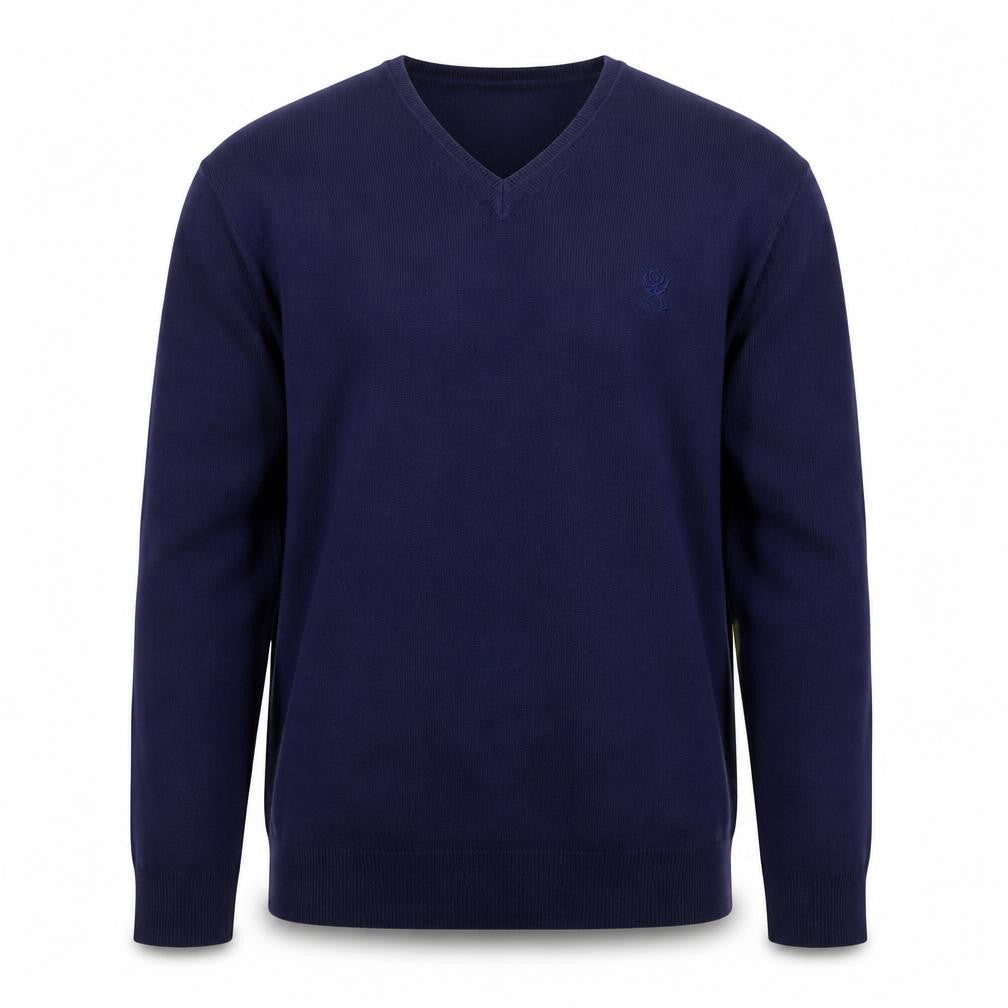Jeff Banks Men’s Blue Acrylic V-Neck Jumper Size L
