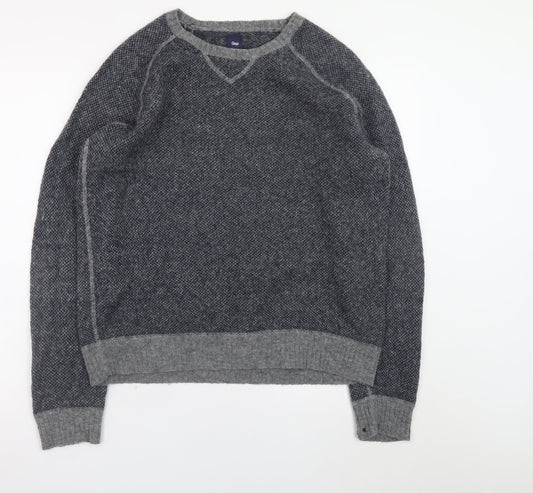 Mens UK Size M Gap Grey Pullover Jumper