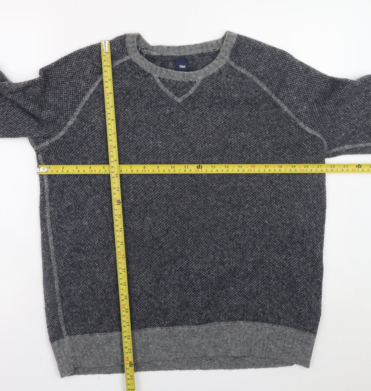 Mens UK Size M Gap Grey Pullover Jumper