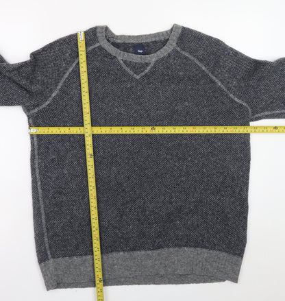 Mens UK Size M Gap Grey Pullover Jumper
