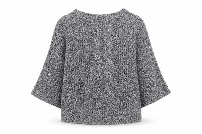 H&M Men’s Grey Cable-Knit Cotton Acrylic Jumper M