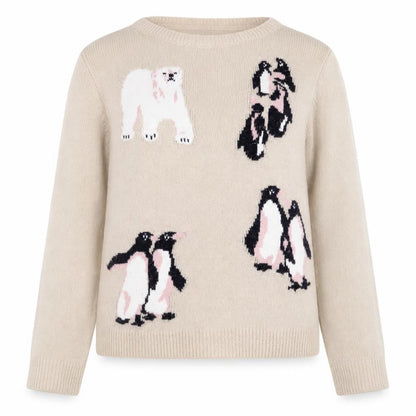 Womens UK Size 10 River Island Beige Pullover Jumper