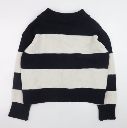 Womens UK Size L Zara Multicoloured Pullover Jumper