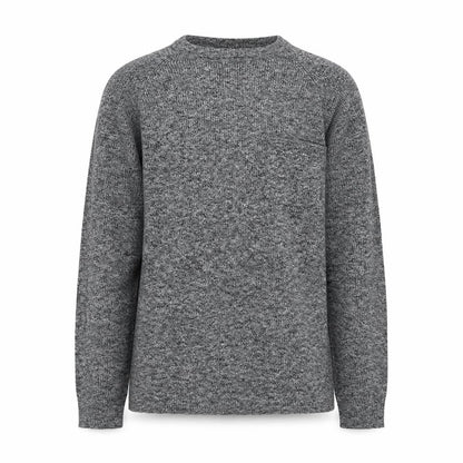 Maison Cinqcent Men's Grey Cotton Knit Pullover Jumper L